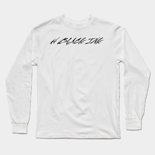 H Black Ink Long Sleeve T-Shirt